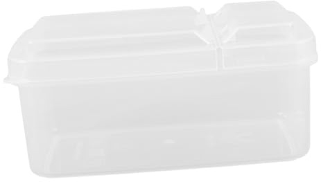 LIGIGWASH Contenedor de Queso para Nevera con Tapa Abatible Caja Reutilizable de Duradero para Almacenamiento de Rebanadas y Cubos para Cocina y Restaurante Diseño Práctico y Estable