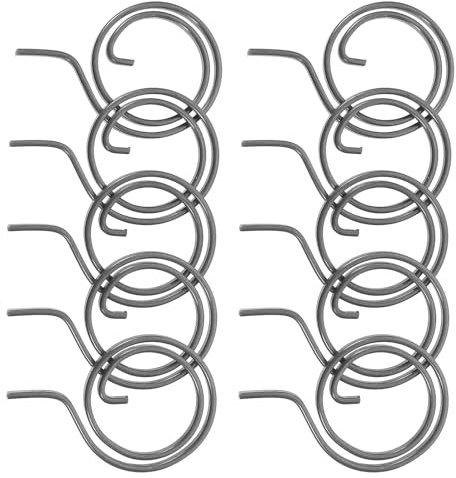 HAMPPLIES Lot de 10 Ressorts de Serrure en Fer Ressorts de Remplacement pour Portes de Sécurité pour Poignées de Chambre Accessoires de Polyvalents pour Portes Antivol
