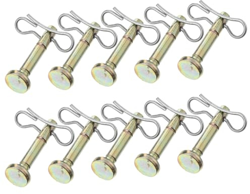 SHINEOFI Scherstift Und Set Für Schneefräse Kompatibel Mit 714-04040 Und 738-04124 10 Scherstifte + 10 Splinte Aus Metall Ersatzteil Zum Schutz des Getriebes Vor EIS- Und Steinschäden
