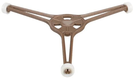 JEWEDECO Soporte de Bandeja Giratoria Triangular para Microondas 24,5 Cm, Anillo de Rodillo para Plato Plano, Pieza de Reemplazo Compatible con Accesorios y Platos para Microondas