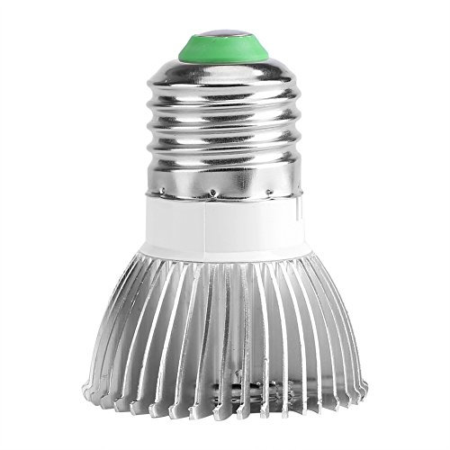 Yosoo Pflanzenlampe 18 W 85 – 265 V 18 LED Full Spectrum E27/E14/GU10 Pflanzenlampe für Gewächshaus Garten (E27)