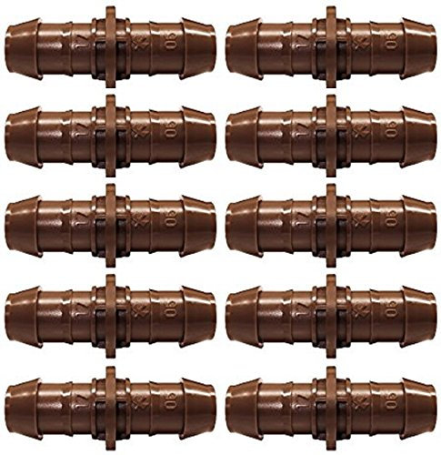 Rain Bird XFF - Connettori dritti per XF XFS e tubo PE da 17 mm, 10 pezzi