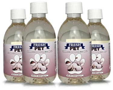 Trade Chemicals FRESH PET SUPER CONCENTRATED DISINFECTANT - 4 x 5L eco-Refill - (CLEAN COTTON)