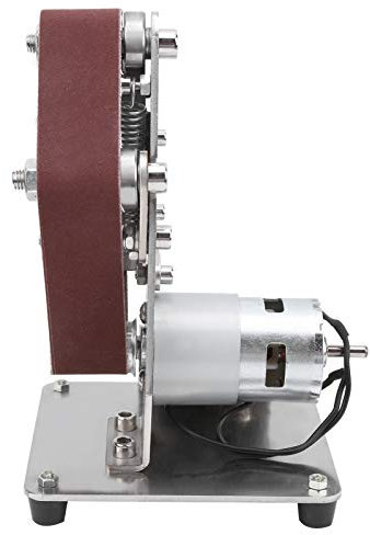 Multifonction ponceuse à bande, Ponceuse électrique avec métal, antidérapant et anti-poussière, papier de ponçage 10pièces (30x533 mm)pour rough grinding sharpening of tungsten steel turning(EU)