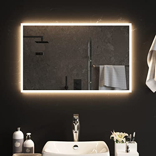 vidaXL LED-Badspiegel 50x80 cm