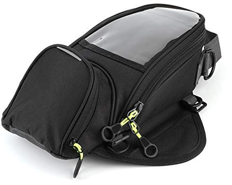 Tbest Tank Bag Tank Bags Waterproof Fuel Tank Bag Magnet Navigation Saddlebag Large Transparent Window Motorcycle Backpack