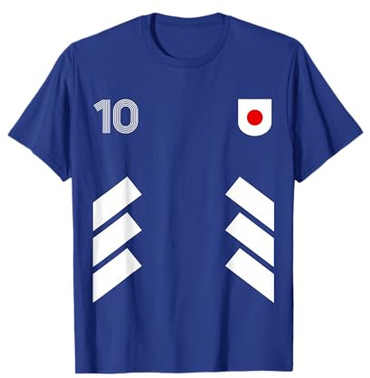 Retro10 Japan Football Japan Soccer Japan Flag T-Shirt