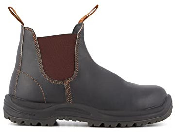 Blundstone 192 Brown Leather Steel Toe Chelsea Boot 7