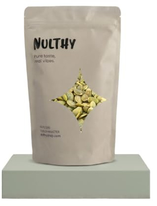 NULTHY Pipas de Calabaza Peladas, 500g | Vegano, Alto en Proteína, Alto en Fibra, Fuente de Magnesio, Ideal para Ensaladas y Panes