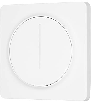 YIWENG Smart Dimmer Switch, Interruptor de luz Inteligente Compatible con Home con Control Remoto Se Requiere Cable Neutro de un Solo Interruptor atenuador de Control Continuo estándar Europeo con