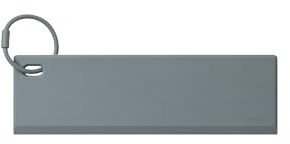 blomus Duschabzieher FLIT | Farbe Magnet | 23L x 7B cm | Duschwischer Grau | Fensterabzieher aus Silikon mit Metall-Kern für Dusche, Badezimmer, Spiegel, Glas-Reinigung, Fliesen