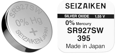 10 x Knopfzellen Akku Original SEIZAIKEN 395 SR927SW 1.55 V Uhrenbatterie Silberoxid, 0% Quecksilber, 100% Made in Japan by Seiko