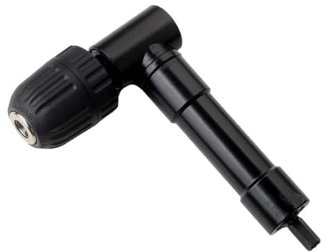 Electric Drill Chuck 90 Degree Black Electric Drill Corner Clamp for Narrow Space Drilling Conversion