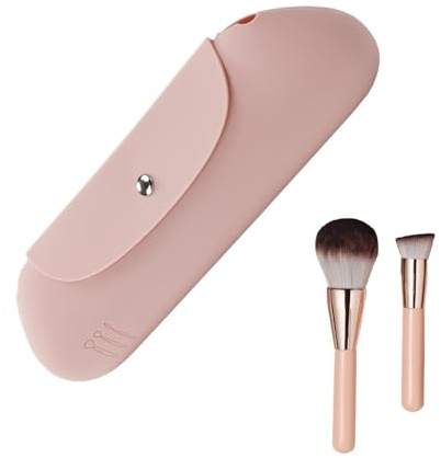 Porta pennelli per trucco da viaggio, porta pennelli per trucco in silicone