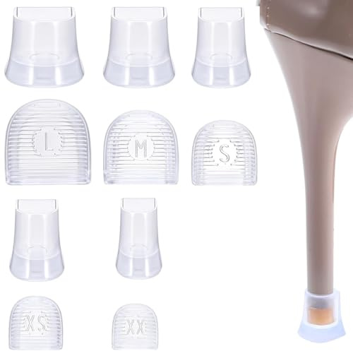 JEYORZY 5 Paires protege Talon Chaussure Femme, Embout Talon Femme Embout Talon Aiguille Bouchons De Talon Pour Herbe Protege Talon Aiguille, Anti Dérapant Couvre Talon Aiguille, Pour Plein Air