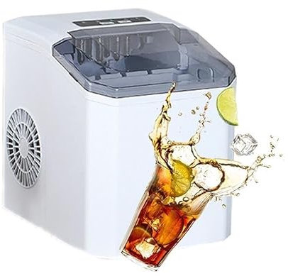 Máquina for hacer hielo totalmente automática, autolimpiable, 9 cubitos de hielo en 6 minutos, 2 tamaños, barrera de frío de 3 capas, ideal for el hogar, la cocina, la oficina, el bar y fiestas.