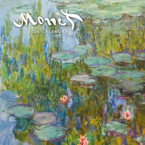 Monet - Calendario de pared cuadrado 2026 Red Robin Publishing