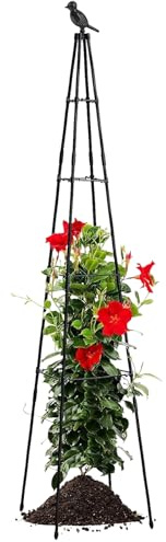 Duroecsain Espaldera para Pepinos - Soporte para Plantas Ajustable,Soporte De Metal con Altura Ajustable para Jardinería - para Uvas, Guisantes, Judías Y Plantas Trepadoras