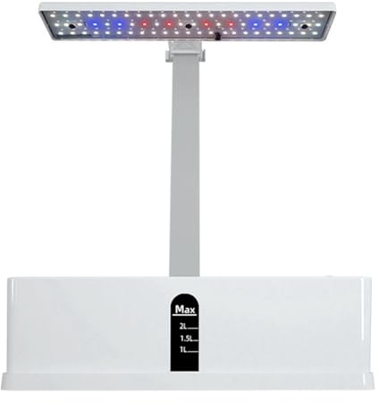 Harewtwy Pompa 'Acqua di Coltivazione Intelligente Kit da Giardino per Interni 9 Baccelli Temporizzazione Automatica con Spina UE Regolabile in Altezza