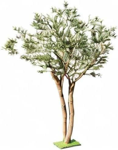 Sohodoo Künstlicher Olivenbaum mit lebensechten Früchten, Kunstseidenpflanze for den Innen- und Außenbereich, Hochzeitsdekoration for Zuhause, Büro, Geschenkidee(1.5mx1.2m)