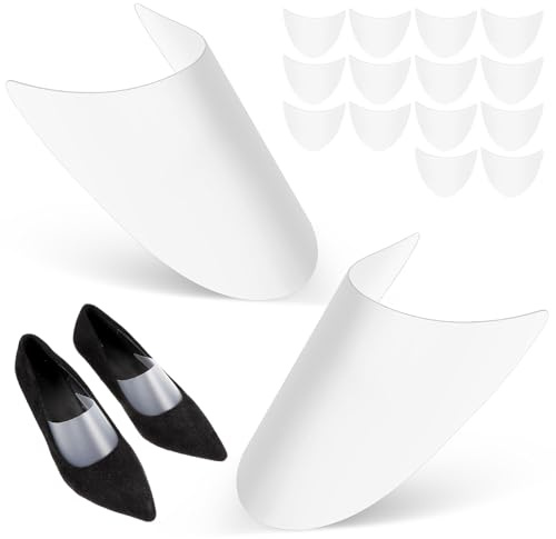 WJIAAA 16Pcs Plastic Shoe Tree Inserts, Adjustable Shoe Stretcher Crease Protector for Men Women, Boot Shapers Holder for Sneaker Leather Golf Mules