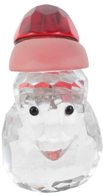Cabilock Adornos De Muñeco Transparente Esculturas Navideñas Miniatura De Papá Noel para Decoración De Mesa Detalles De Fiesta De Navidad