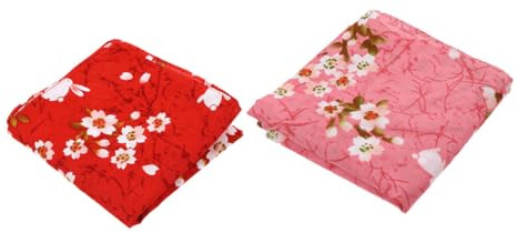 OFFSCH 2 piezas Paño Japonés para Envolver Regalos y Resistente con Patrón Floral Tradicional Multiuso para Almuerzo Picnic y Decoración Hogar