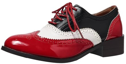 VBEDKDEB Slip On Sneakers dam fritidsskor tofflor dam vintage sko, perforerad, för snörning, runt tåparti, låg klack, för flickor orthocare skor, röd, 37.5 EU