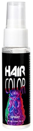 Purple Hair Spray Colour for Kids Women,Temporary Hair Color Spray,Washable Hair Dye Styling,One-Time Use Hair Color Wax,Non-Sticky for Cosplay,Party,DIY,Halloween,Hair Makeup (White)