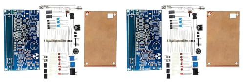 Janasiba Set di 2 contatori Geiger fai da te, modulo contatore, rilevatore di radiazioni nucleari con allarme e luce