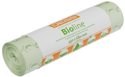 DEISS - Sacchetti per rifiuti organici 30 l, compostabili, 500 pezzi