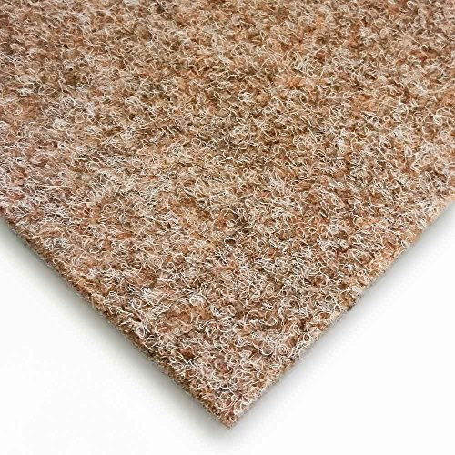 livingfloor® Kunstrasen Vliesrasen mit Noppen Hellbraun in 1,50 m Breite, Länge variabel Meterware, Größe:9.00x1.50 m