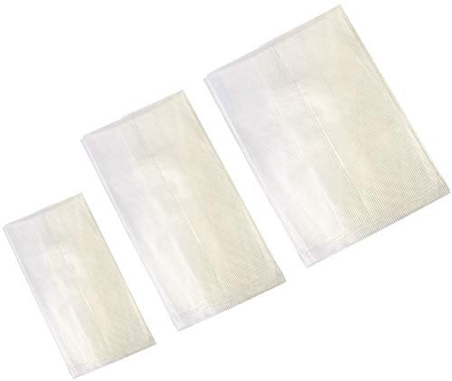 Milepetus 100 Stück Karpfenangeln PVA Taschen, schnelle wasserlösliche Köder Tasche für Boilie Rig Solid Baits Karpfen Angeln Zubehör Werkzeuge,3 Größe (6cm x 12cm)