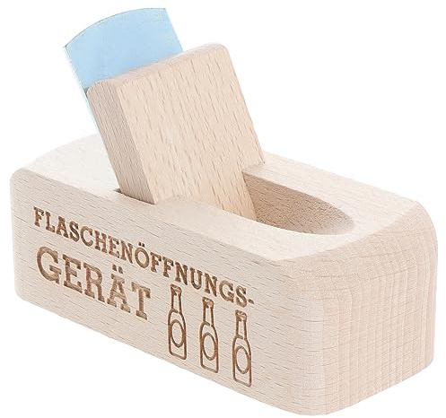 Spruchreif · Flaschenöffner aus Holz mit Gravur · Bierhobel mit Spruch · perfektes Männergeschenk (Flaschenöffnungsgerät)