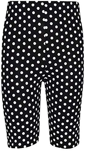 A2Z 4 Kids Barn Flickor Cykling Shorts Tryckt Gym Dansa Löpning - Cycling Shorts Spotty Black 11-12