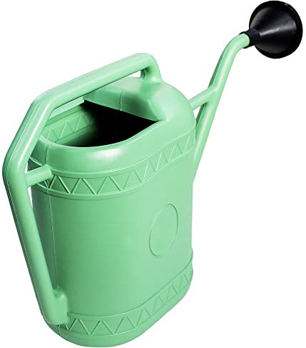 VERDELOOK Innaffiatoio in plastica da 9 litri, verde