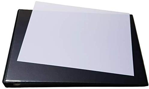PS-Handelshaus Ringbuch A4 Schwarz Querformat Ordner mit Sichttasche | A4 Ordner in Schwarz Querformat mit starkem Drahtniederhalter & transparenter Einschubtasche auf der Vorderseite.