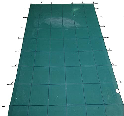 SUBBYE Abdeckplane Pool Winter Poolabdeckungen für Oberirdische Pools, Groß Rechteck PP-Netz Schwimmbad-Sicherheitsabdeckung für Kinder- Und Haustiersicherheit, mit Installationszubehör