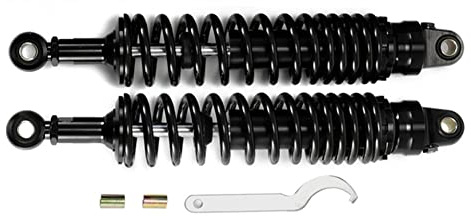 Hegeiisy 350mm 13.78 Pouce 8mm Ressort Universel Moto Air Amortisseur Arrière Suspension ATV Quad Scooter Dirt Bike Pour YZF-R1 R6 125 XC EXC XCF Noire