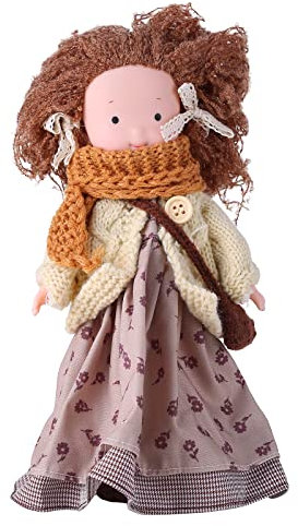 Weiche Stoffpuppe für Kinder Baby Mädchen,Kuschelpuppe mit Kleidung und Haaren Prinzessin Babypuppen Feen Puppe Plüsch Stofftier Spielzeug Geburtstagegeschenk für Kleinkinder Mädchen Ab 18 Monaten