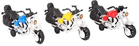 Abaodam 3pcs Creative Decor Cool for Cake Miniature Ornament Day Household Motorcycle Supplies Adornment Color Father Motorbike Model Mini Office Decoration Use Top Male Mixed