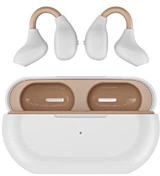 Xmenha Wireless Ear Clip Bone Conduction Headphones Headset Open Ear Bone Conduction Earbuds Head Set Clip On Wireless Bluetooth Bone Conducting Open Ear Headphones Induction Earphones