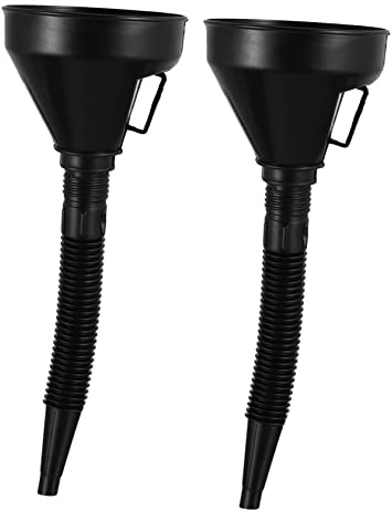 CIYODO Lot de 2 entonnoirs flexibles pour voiture, entonnoirs à essence, à goulot large, entonnoir, base d'entonnoir, entonnoir à carburant, entonnoirs de kérosène, entonnoirs de remplissage d'huile