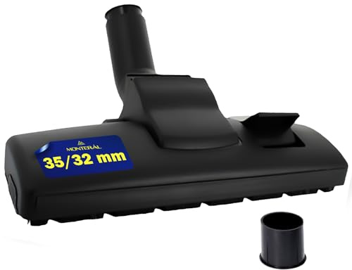 MONTERAL Spazzola Aspirapolvere UniversaleØ35mm e Riduttore Ø32mm | Ricambi Aspirapolvere Adatto a Molti Modelli - Garanzia di 10 Anni - MONTERAL