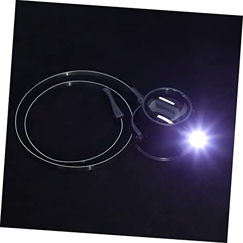Operitacx LED Kopflupe mit Licht für Uhrenreparatur und Lesen, Schwarz | Kopfmontierte Lupe, Kunststoff und Metall, Acryl Linsen, Freihändige Nutzung, für Uhr und Uhrmechanismus