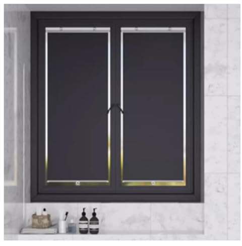 Blackout Roll Up Blinds for Windows,Suction Cup Sunshade Roller Shades,30-80cm Wide Portable Privacy Curtains,Sunscreen Temporary Blinds,Retractable Sun Shades,No Drilling,W×H-30 * 160cm(12 * 63in)
