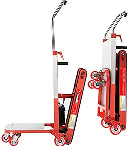 CRBUDY Elektrischer Treppensteiger auf Raupenfahrwerk – robuster, zusammenklappbarer Treppensteigerwagen, tragbar, faltbar und mit ergonomischem Design für einfaches Bewegen (24 V, 32 Ah)
