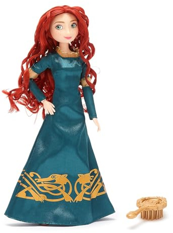 Disney Store Official Poupée Classique Merida, Rebelle (Pixar), 29 cm/11, Poupée Princesse Disney entièrement articulée avec Tenue Royale et Mini Brosse à Cheveux, à partir de 3 Ans