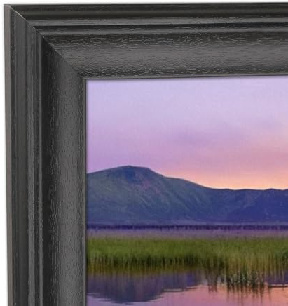 14x26 Panoramic Photo Frame Black Solid Wood Picture Frame 14x26 inch Painting Frame Poster Frame (S23B1426)