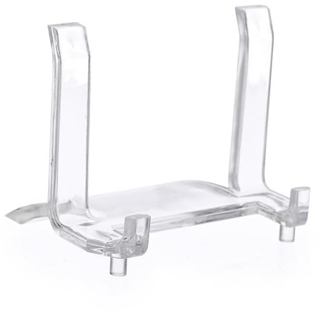 BTSKY 30 PCS Clear Acrylic CD Holders, CD/DVD Display Rack, CD Storage Rack Organizer Stand Acrylic Easel Stand for Display CD, DVD, Album Practical CD Racks for Media Shelf (Not include CD)